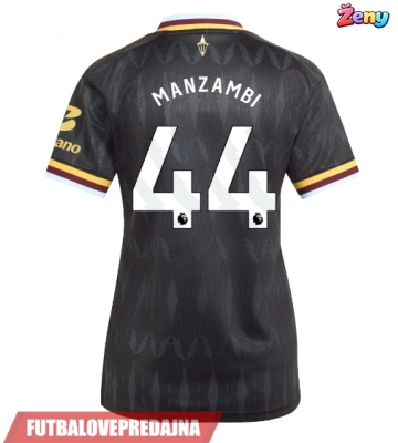 Lacne Ženy Futbalové dres Aston Villa Johan Manzambi #44 2026-27 Krátky Rukáv - Preč